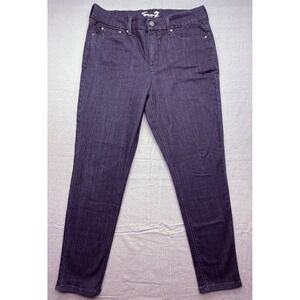 Seven7 Jeans Womens Size 16 TummyLess High Rise Skinny Stretch‎ Dark Wash Denim